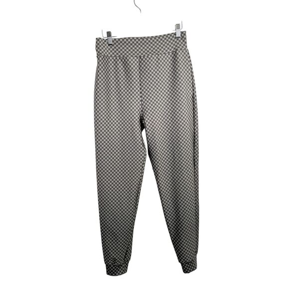 Ultracor Green Gingham Plaid Beta Jogger Pants Pockets Pull On Womens Large - Picture 1 of 5